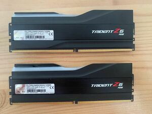 DDR5メモリ 7200 32GB(16GB*2枚) G.Skill TRIDENT Z5 F5-7200J3445G16GX2-TZ5RK RGB