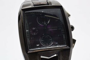 セイコー ワイアード クロノグラフ スクエア デイト 7T92-0KF0 クォーツ メンズ 腕時計 SEIKO WIRED