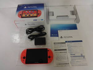 H670 中古 ゲーム 本体 SONY PSVITA PlayStation Vita PCH-2000 ネオンオレンジ Wi-Fi 動作確認済 初期化済 完備品