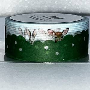 mt 限定テープ 草むらの中の動物 カモ井加工紙 マスキングテープ マステ Limited Edition Japanese Washi Tape (未使用品)