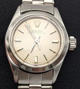 ROLEX　６６１８　ロレックス　オイスターパーペチュアル　レディース　エクステンションブレス