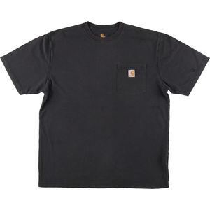 古着 カーハート Carhartt ORIGINAL FIT 半袖 ワンポイントロゴポケットTシャツ メンズL /eaa429512