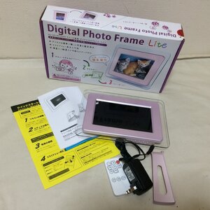 U943　美品　デジタルフォトフレーム　ライト　7インチ　DS-DA70N102PM　ピンク