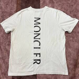 【新作】【最安値】MONCLER モンクレール　ラバーワッペン　半袖Tシャツ　白　XS