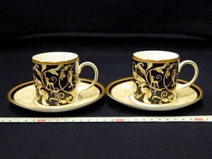 P7431 Wedgwood ウェッジウッド コーヌコピア コーヒーカップ＆ソーサー 1ペア