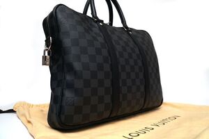 【極美品】ルイヴィトン Louis Vuitton ダミエ グラフィット PDV PM ビジネスバッグ ブリーフケース メンズ N41478 1円