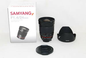 ★美品★SAMYANG サムヤン 24mm F1.4 ED AS IF UMC Pentax ペンタックス 元箱付き♪