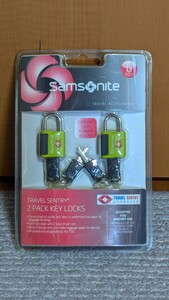 未開封品　サムソナイト　鍵　TSA南京錠 Samsonite Travel Sentry Key Locks