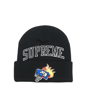 WC136 Supreme シュプリーム 22FW Week7 Duck Down Records Beanie ダックダウン ビーニー ニット帽 ブラック 22AW 2022 コラボ ●60