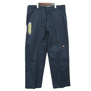 サイズ W38 L30 Dickies ワーク パンツ ネイビー ダブルニー ディッキーズ 古着 ビンテージ 4N2305