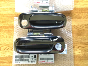 新品未使用 トヨタ純正 ZZW30 MR-S MRS メッキ ドアハンドル クローム 左右セット JDM Toyota Genuine Chrome Outer Door Handle LH+RH set