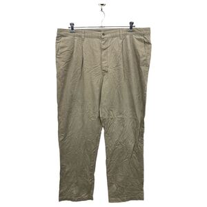 DOCKERS チノパンツ W44 ドッカーズ クラシックフィット タック入り コットン USA製 ビッグサイズ ベージュ 古着卸 アメリカ仕入 2311-897