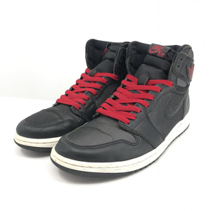 【中古】NIKE　Air Jordan 1 Retro High OG Black/Metallic Silver/Gym Red　サイズ27.5cm ナイキ[240017624140]