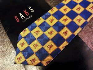 ♪今週の特売980円～♪1384W♪状態並品【DAKS】ダックス【くま テディベア 格子 柄】ネクタイ♪