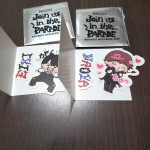 MAZZEL Join us in the PARADE SECRET STICKER SET NAOYA & EIKI