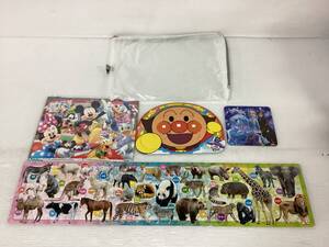 P♪80/子供用パズルまとめ/ディズニー/アンパンマン他/6点/中古品/パズル/知育玩具/ケース付き/12.2-Z-617-AK