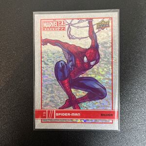 スパイダーマン Upper Deck Marvel Annual 2021-22 Spider-man Silver Sparkle レア