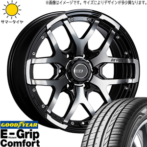 215/60R17 サマータイヤホイールセット カローラクロス etc (GOODYEAR EfficientGrip Comfort & DEVIDE ZS 5穴 114.3)