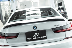 【FUTURE DESIGN】BMW 3シリーズ G20 トランク用リアスポイラー 本物DryCarbon ドライカーボン カスタム パフォーマンス エアロ M