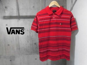 VANS バンズ 66 ヴァンズ 90s オールド 半袖 ポロシャツ S/ボーダー カノコシャツ/半袖シャツ/スケートボード/90年代ヴィンテージ/程度良好