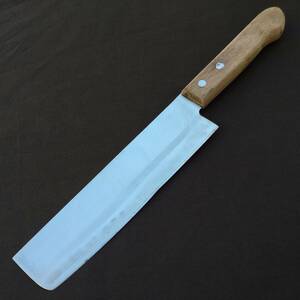 菜切包丁 割込鋼 刃長約160㎜ 洋包丁 両刃 調理器具 庖丁 刃物 日本製 Japanese Nakiri Knife 【5213】