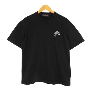 ルイヴィトン シグネチャー ショートスリーブ ニット Tシャツ 1AATXH レディース ブラック LOUIS VUITTON 中古 【アパレル・小物】