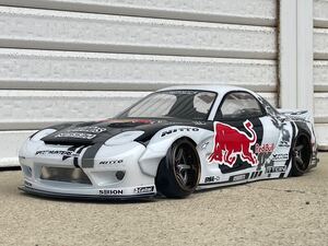 アディクション　RX-7 fd3s PANDEM レッドブル仕様　塗装済みボディ ラジドリ