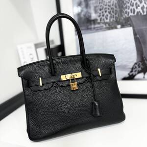 34759 美品 HERMES エルメス バーキン30 トゴ ブラック