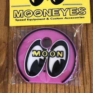 mooneyes ムーンアイズ アイボール キーキャップ ピンク ぺったんこ 絵柄は立体 キーホルダー moon eyes eyeball 色違いでぜひどうぞ