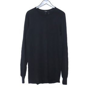 RICK OWENS DRKSHDW Long Sleeve Level Tee XS ブラック DU18F7260-RN リックオウエンスダークシャドウ ロングスリーブレベルTシャツ 長袖