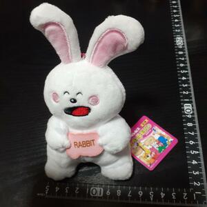 非売品☆たべっ子どうぶつ☆いちごビスケットマスコット☆ぬいぐるみ☆うさぎ☆残1