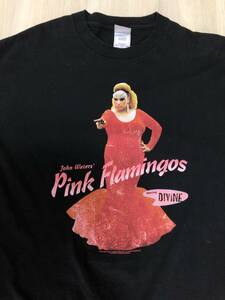 激レア 90s Pink Flamingos Tシャツ L )検 ヴィンテージ 映画 ピンク フラミンゴ パルプ フィクション バンド nirvana アート キャラ