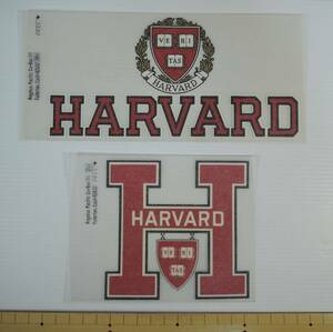 ☆02A■HARVARD　ハーバード大学　シール　２枚■未使用