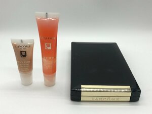 ■【YS-1】 ランコム LANCOME コスメ 3点セット ■ グロス 2本 ベージュ ピンク系 ■ メイクパレット 【同梱可能商品】K