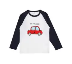 未着用　キッズ 長袖 Tシャツ 車 130cm 綿100%