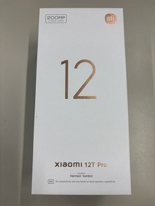 新品開封済　Xiaomi 12T Pro 256GBソフトバンク版　ブラック　SIMフリー