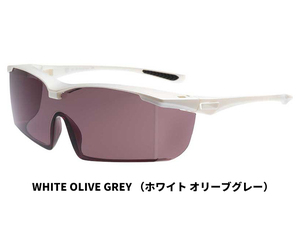 新品 Lサイズ EC-10 ホワイト/オリーブグレー アイケアグラスプレミアム UV420 メガネの上から着用可能 大きめ エリカオプチカルサングラス