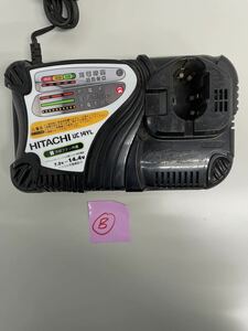 (B) HITACHI 日立工機 急速充電器 UC14YL 通電確認済み 動作未確認 中古 ジャンク品