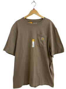 Carhartt (カーハート) S/S POCKET T-SHIRT ルーズ フィット ヘビーウェイト ポケットTシャツ K87-M 半袖 L デザートカーキ メンズ/004