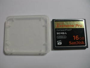 ケース付き　16GB　SanDisk　Extreme Pro　CFカード　フォーマット済み　メモリーカード　コンパクトフラッシュ