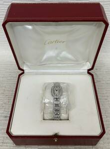 【5.24橋】　Cartier　カルティエ　ミニベニュワール　K18WG　750　可動品　アフターダイヤ　総重量　56.55　g　時計　腕時計　金無垢