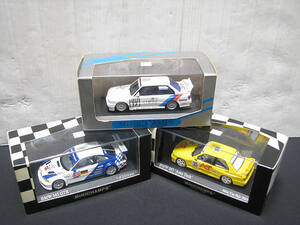 フ. ミニチャンプス 1/43 BMW M3 Sports Evo Team Linder　M3 GTR ELMS Jarama 2001　M3 Auto Tech 1998 KYOSHO　デッドストック