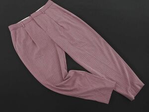 BANANA REPUBLIC バナナリパブリック ストライプ トラウザー パンツ size6/紫 ■◇ ☆ eda9 レディース