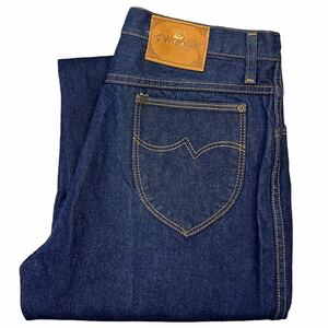 Dead Stock 80s USA製 Wrangler 1J101 デニムパンツ 36 インディゴ デニム ジーパン ジーンズ 刺繍 ラングラー 70s ヴィンテージ