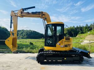 CAT308BSR ミニユンボ 油圧ショベルユンボ鉄クローラーバリ山ゴムパッド倍速　エアコンオフセットブーム1738時間 ミニユンボ 下取りok