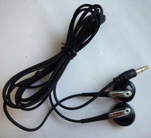 SONY ソニー 純正 イヤホン MDR-E0931 Walkman ウォークマン 1.6m ロングコード 黒 イヤフォン ヘッドフォン インナーイヤー型 φ3.5mm