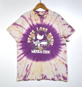 【WOODSTOCK】ウッドストック タイダイTシャツ M ロックT アメカジ 古着