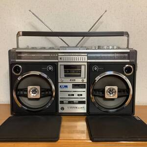 ★SHARPシャープ大型ラジカセSEACHER-XL ＧＦ－５０８ＳＢ　ラジオAM/FM/カセット/外部入力　動作品★