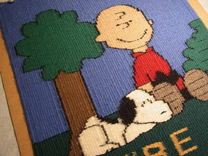 ナバホ族伝統工芸NAVAJO Rug・ナバホラグ・チェロ（羊毛の織物）【Snoopy/スヌーピー＆チャーリーブラウン！？】☆インディアンジュエリー