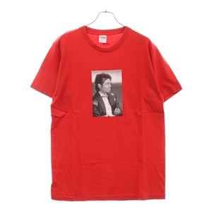 SUPREME シュプリーム 17SS Michael Jackson Tee マイケル ジャクソン フォト 半袖Tシャツ レッド